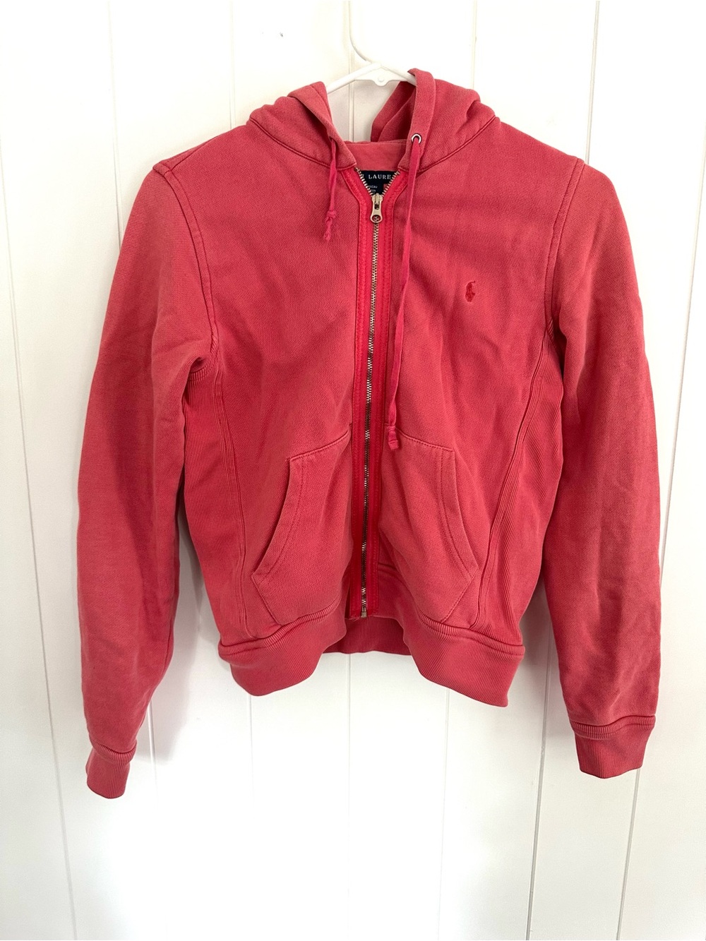 Women’s Ralph Lauren Pink Zip Up Hoodie As Is